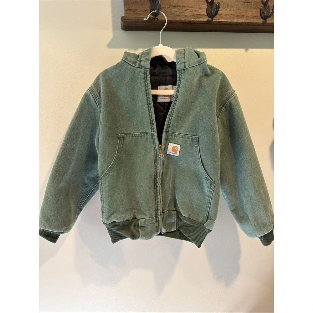Carhartt Youth Small Vintage 1997 Aspen Green Active Barn Jacket JQ694